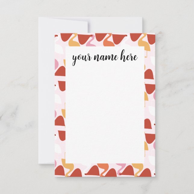 Personlig Pelican Notecards Tack Kort (Framsida)