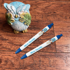 Personlig Pen för Blue Uggla Teacher
