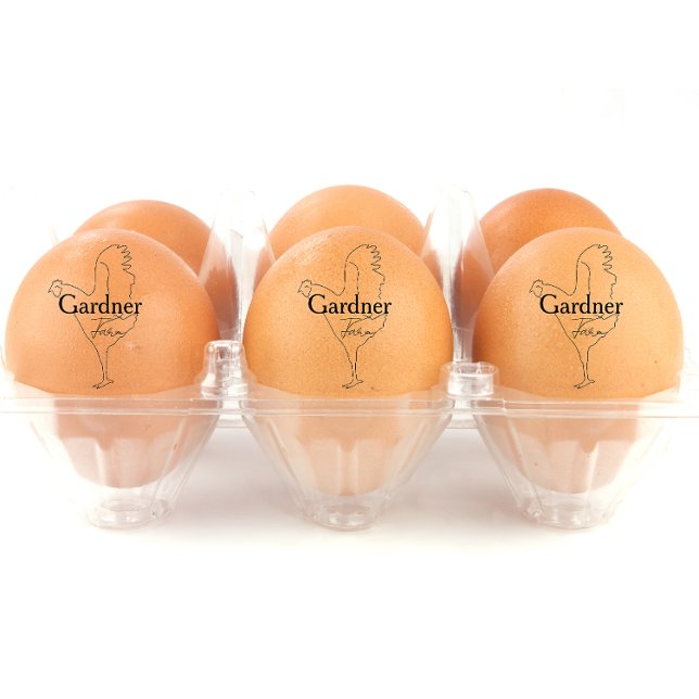 Personlig Pencil Art Hen Namn Egg Stämpel (Personalized egg stamp)