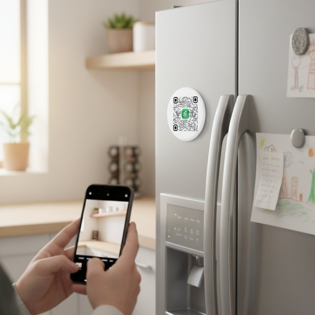 Personlig Pengarar App QR-kodmagnet Magnet (Personalized Cash App QR Code Magnet)