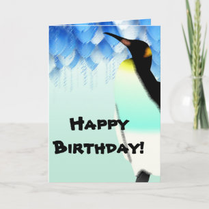 Personlig Penguin Grattis på födelsedagen Greeting Kort