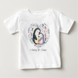 Personlig Penguin Kärlek Baby T-shirt