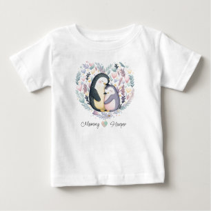 Personlig Penguin Kärlek Baby T-shirt