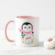 Personlig Penguin Mugg