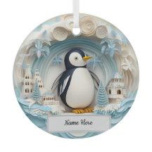 Personlig Penguin Ornament