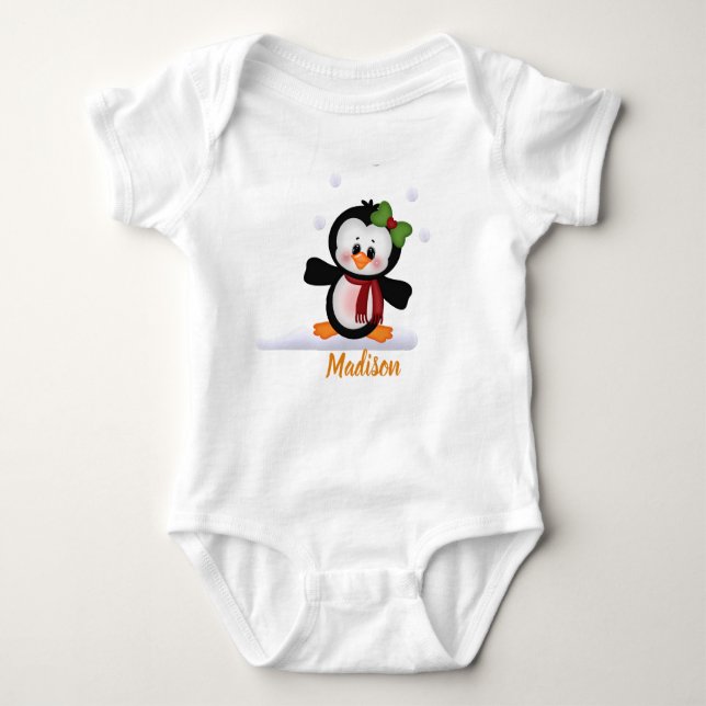 Personlig Penguin T Shirt (Framsida)