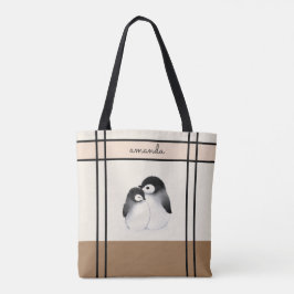 Personlig Penguin Tote Bag Tygkasse