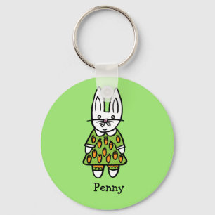 Personlig Penny kaninen Nyckelring
