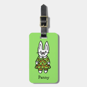 Personlig Penny the Rabbit Bagagebricka