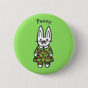 Personlig Penny the Rabbit Knapp