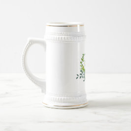 Personlig Pension Beer Stein Botanical Guld Sejdel
