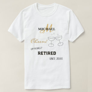 Personlig Pension Champagne Cheers T Shirt