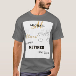Personlig Pension Champagne Cheers T Shirt