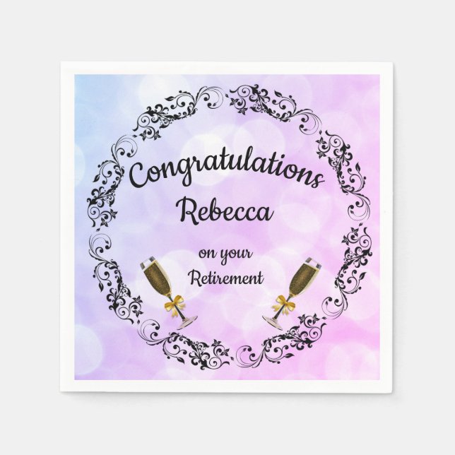 Personlig Pension design Pappersservett (Framsidan)