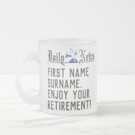 Personlig Pension Gift Frostad Glasmugg