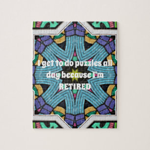 Personlig Pension Humor Funny Retiring Gift Pussel