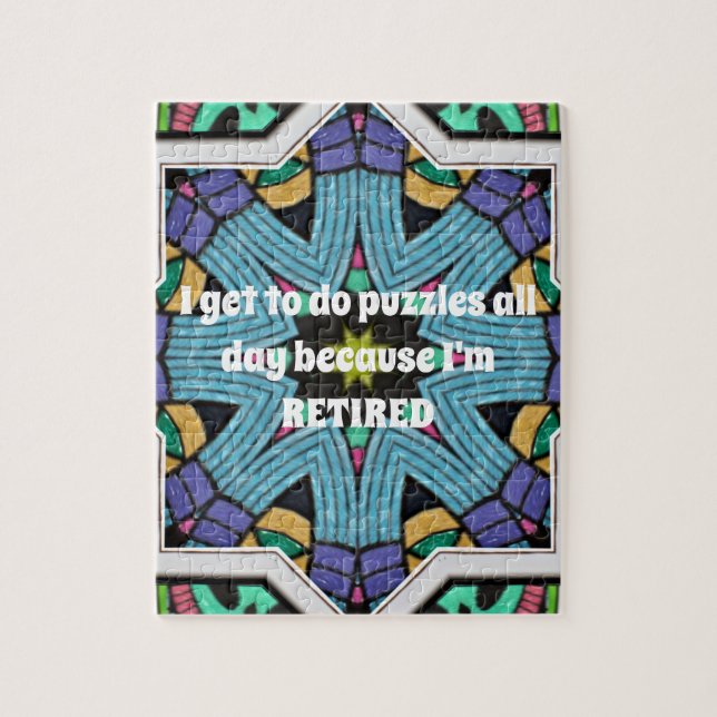 Personlig Pension Humor Funny Retiring Gift Pussel (Vertikal)