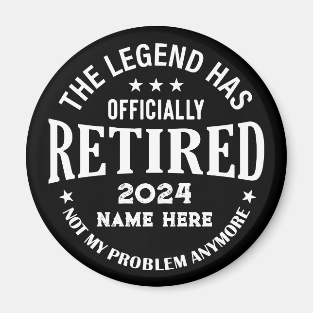 Personlig pension Legend har gått i pension Magnet (Framsidan)