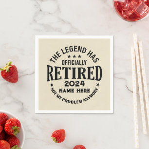 Personlig pension Legend har gått i pension Pappersservett