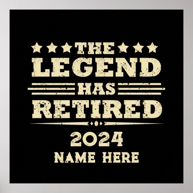 Personlig pension Legend har gått i pension Poster (Framsidan)