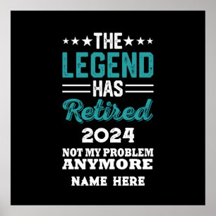 Personlig pension Legend har gått i pension Poster