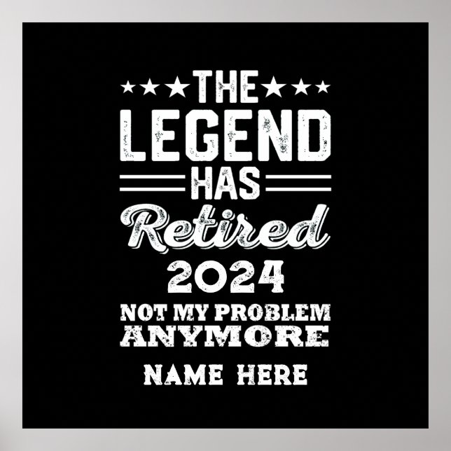 Personlig pension Legend har gått i pension Poster (Framsidan)