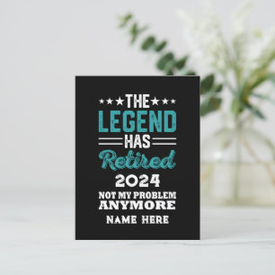 Personlig pension Legend har gått i pension Vykort