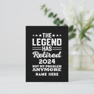 Personlig pension Legend har gått i pension Vykort