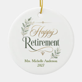 Personlig pension med namn julgransprydnad keramik