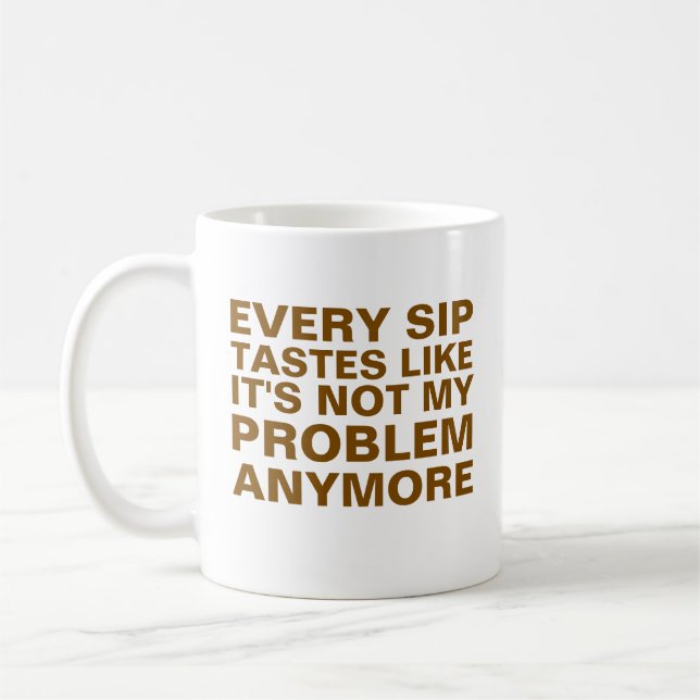 Personlig Pension Mugg, varje sippost som Kaffemugg (Vänster)