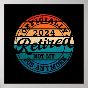 Personlig pension officiellt pensionerad vintage poster