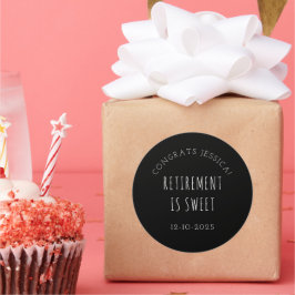 Personlig Pension party favors Runt Klistermärke
