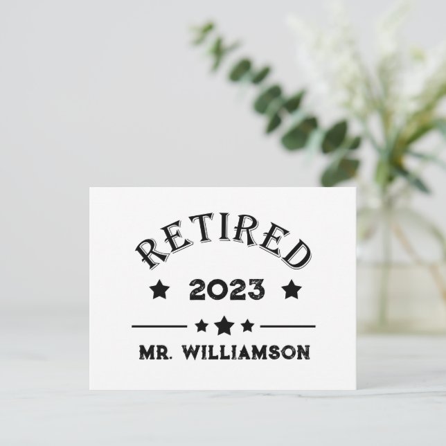 Personlig pension-presentidé helg vykort (Stående Fram)