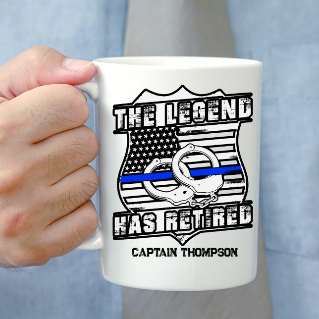 Personlig Pensionerad polisman Kaffe Mugg (Skapare uppladdad)