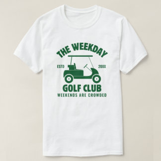 Personlig pensioneringspresent Veckodagarnas golfk T Shirt