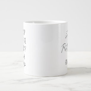 Personlig pensionskaffemugg, Glad pension Jumbo Mugg