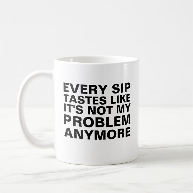 Personlig pensionsmugg, varje kluck smakar som kaffemugg (Vänster)