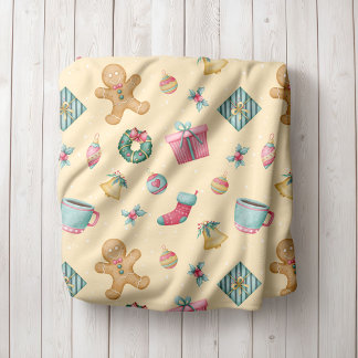 Personlig pepparkaksjul filt av fleece