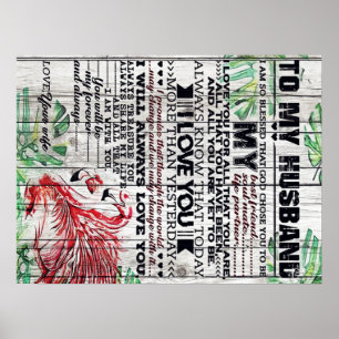 Personlig perfekt brev Till min make brev Poster