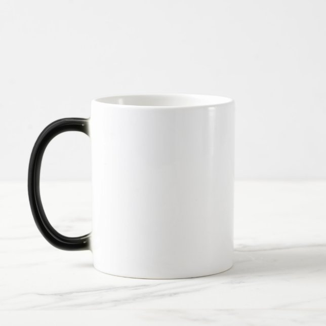 Personlig perfekt sarkastisk svart katt-mugg magisk mugg (Vänster)