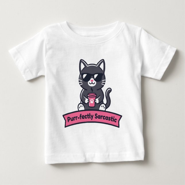 Personlig perfekt sarkastisk svart katt-mugg t shirt (Framsida)