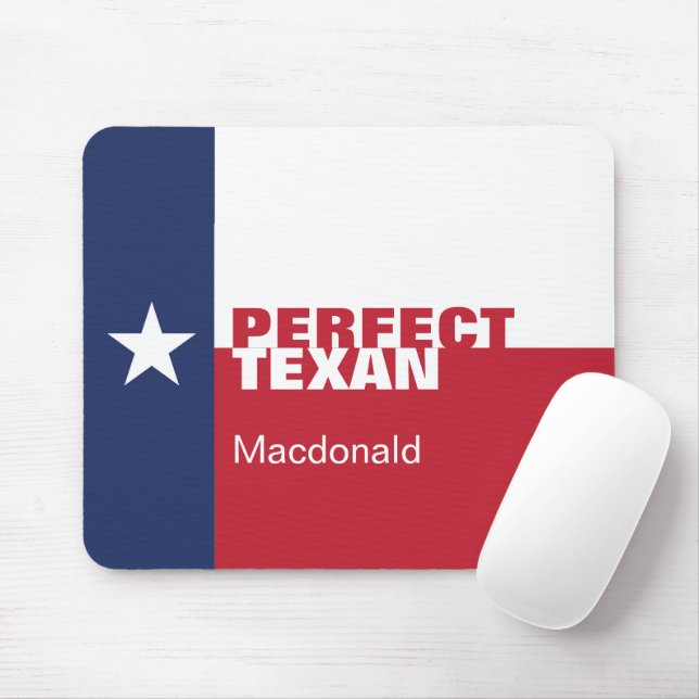 Personlig PERFEKT TEXAN Musmatta (Med mus)