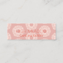 Personlig "Persika Blooms" Social Media Mini Visitkort