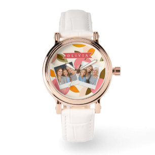 Personlig Persikomuster Söt Retro Sommar Armbandsur