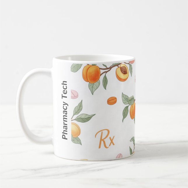 Personlig Persikor, Apricots & RX Pharmacy Mugg (Vänster)