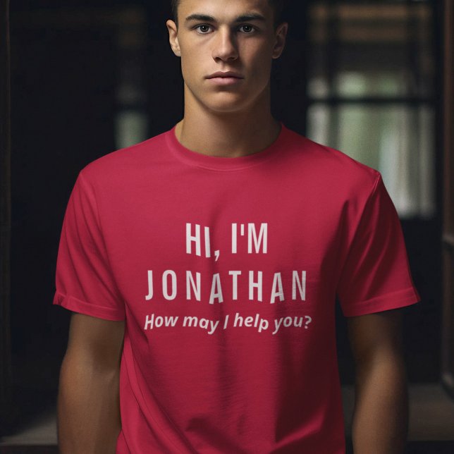 Personlig Personal Uniform T-Shirt med Namn (Skapare uppladdad)