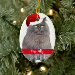 Personlig Pet Cat-Hund jul Julgransprydnad Keramik