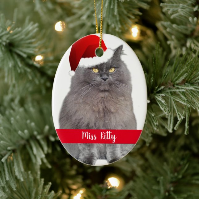 Personlig Pet Cat-Hund jul Julgransprydnad Keramik (Träd)