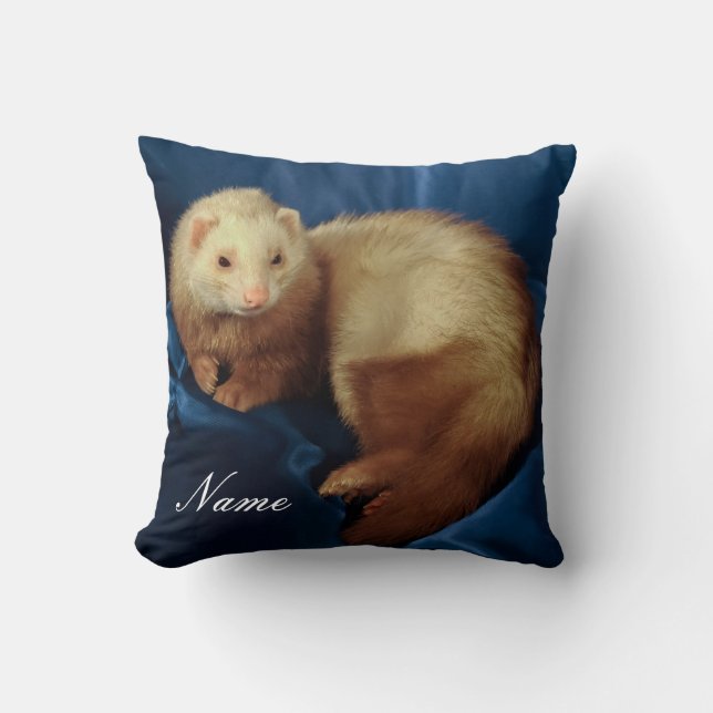 Personlig Pet Ferret Kudde (Framsida)