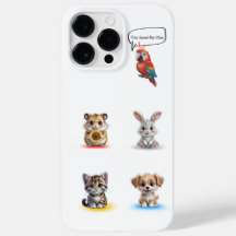 Personlig Pet Fodral Add underny Text Cute Animal